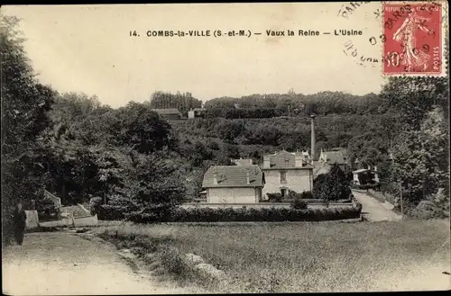 Ak Combs la Ville Seine et Marne, Vaux la Reine, L'Usine