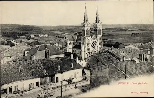 Ak Euville Meuse, Vue generale