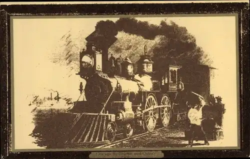 Ak Chicago Burlington and Quincy Railroad, Dampflok