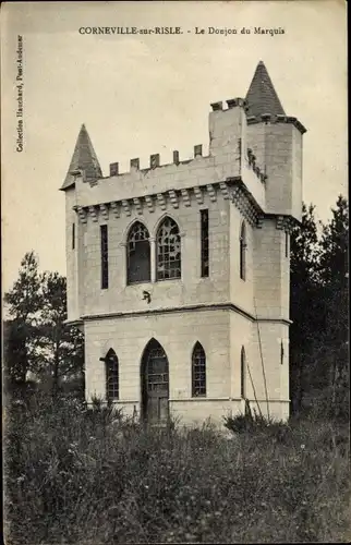 Ak Corneville sur Risle Eure, Le Donjon de Marquis