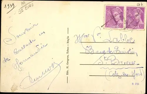 Ak Broglie Eure, La Pavillon Merimee