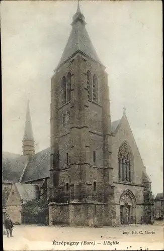 Ak Etrépagny Eure, L'Eglise
