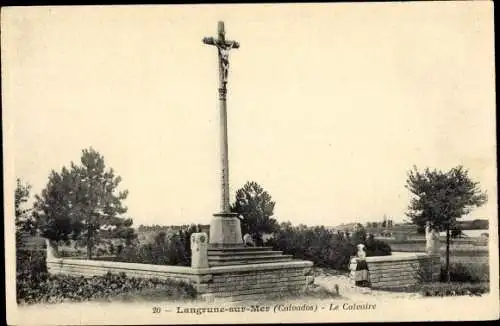 Ak Langrune sur Mer Calvados, Le Calvaire
