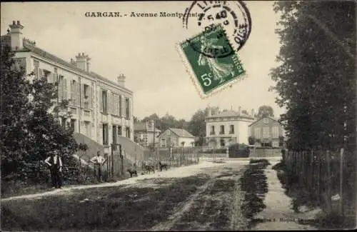 Ak Livry Gargan Seine Saint Denis, Avenue Montpensier