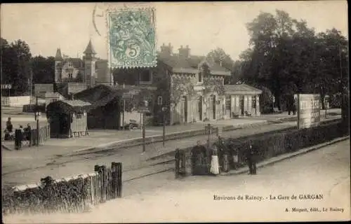 Ak Livry Gargan Seine Saint Denis, La Gare