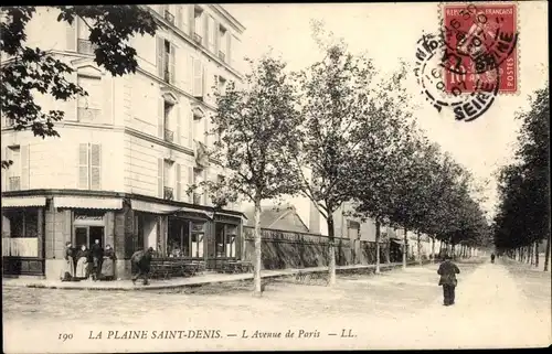 Ak La Plaine Saint Denis Seine Saint Denis, L'Avenue de Paris