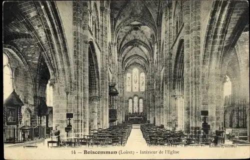 Ak Boiscommun Loiret, Interieur de l'Eglise