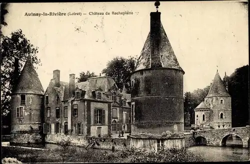 Ak Aulnay-la-Rivière Loiret, Chateau de Rocheplatte