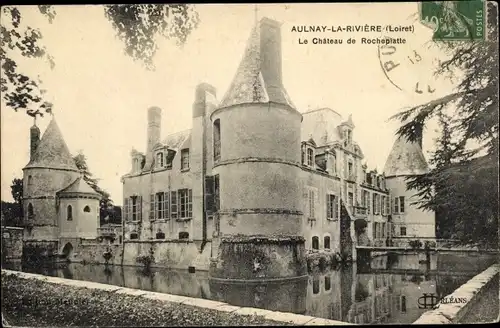 Ak Aulnay-la-Rivière Loiret, Le Chateau de Rocheplatte