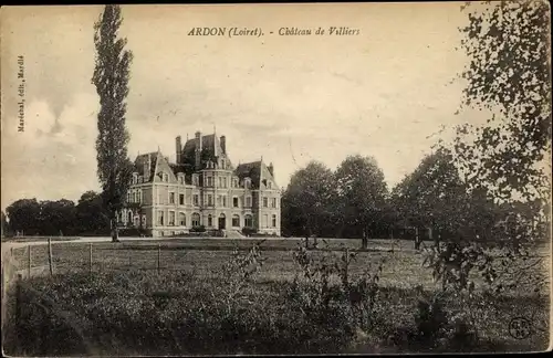 Ak Ardon Loiret, Chateau de Villiers