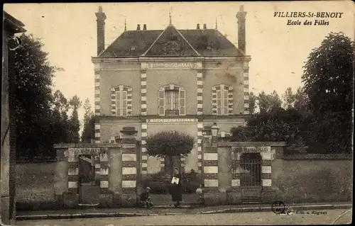 Ak Villiers Saint Benoit Yonne, Ecole des Filles