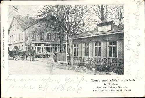 Ak Vossloch Bokholt Hanredder in Schleswig Holstein, Hotel Vossloch