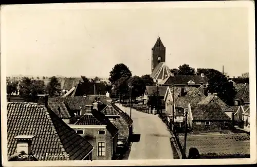 Ak Garnwerd Groningen Niederlande, Blick auf den Ort, Kirche