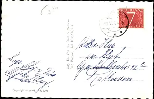 Ak Den Bommel Südholland, Emmaplein