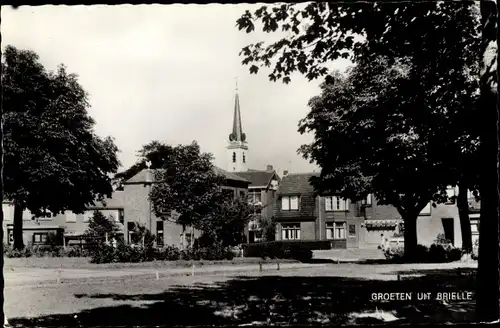 Ak Brielle Südholland, Ortspartie