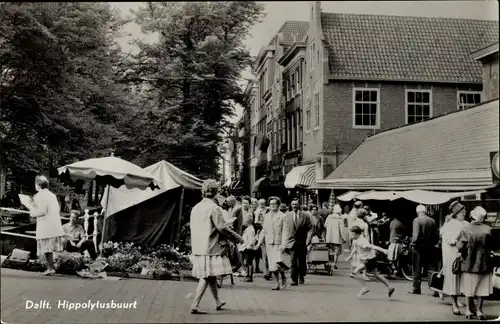 Ak Delft Südholland, Hippolytusbuurt