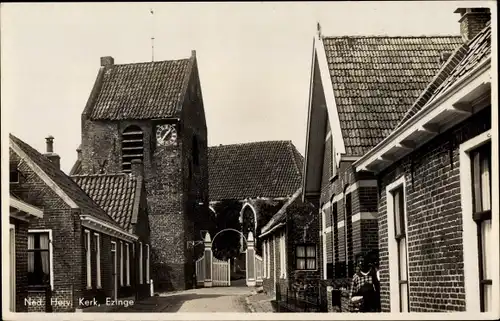 Ak Ezinge Groningen, Ned. Herv. Kerk, Kirche