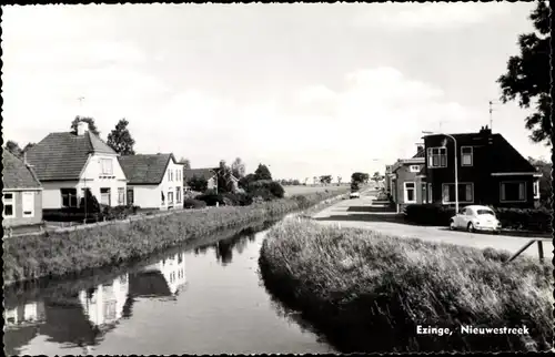 Ak Ezinge Groningen, Ortsansicht, Häuser, Nieuwestreek