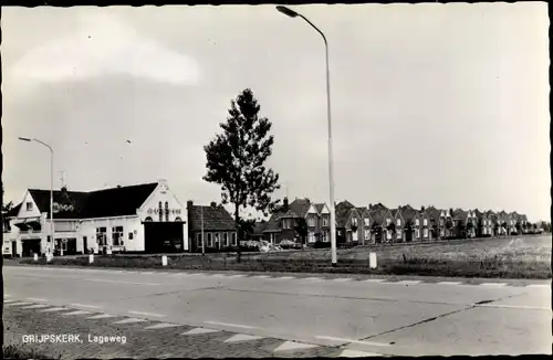 Ak Grijpskerk Groningen, Lageweg, Straßenpartie, Häuser