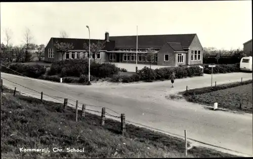 Ak Kommerzijl Groningen Niederlande, Chr. School