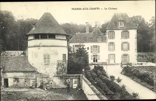 Ak Le Plessis Placy Seine et Marne, Le Château