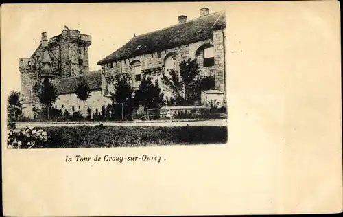 Ak Crouy sur Ourcq Seine et Marne, Château