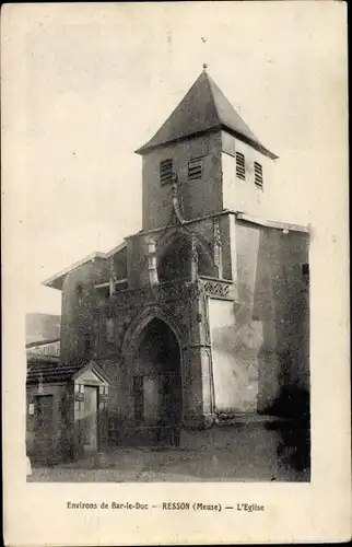 Ak Resson Meuse, L'Eglise