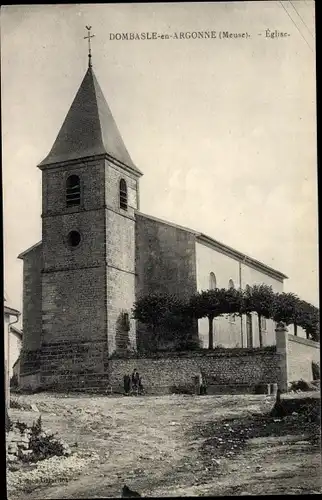 Ak Dombasle en Argonne Meuse, Eglise