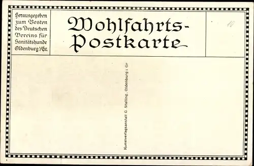 Künstler Ak Paul von Hindenburg in Uniform, Säbel, Fernglas, Pickelhaube