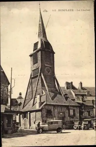 Künstler Ak Honfleur Calvados, Le Clocher Ste. Catherine