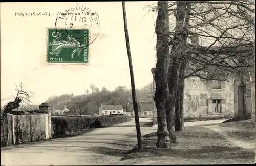 Ak Poigny Yvelines, L'entree du Village