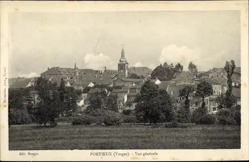 Ak Portieux Vosges, Vue generale