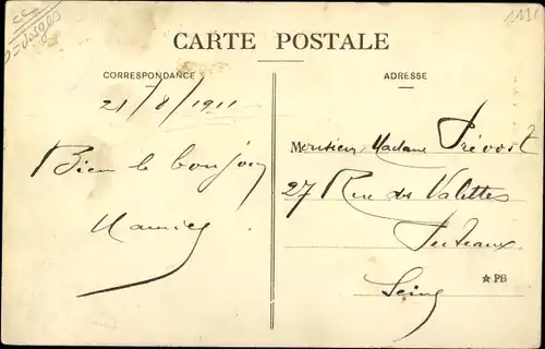 Ak Moriville Vosges, Vue generale