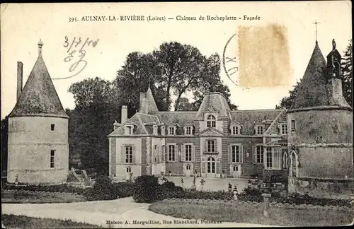 Ak Aulnay-la-Rivière Loiret, Chateau de Rocheplatte