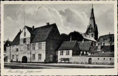 Ak Flensburg in Schleswig Holstein, Hafenamt