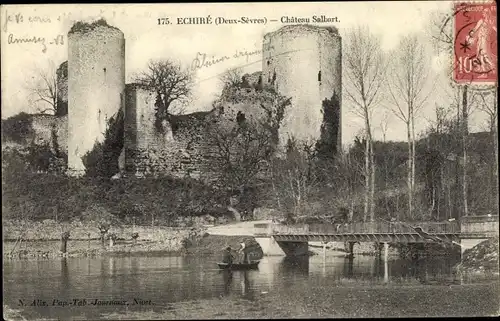 Ak Échiré Deux Sèvres, Chateau Salbart