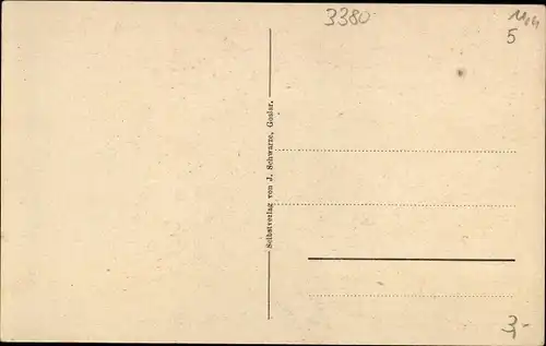 Künstler Ak Schwarze, J., Goslar am Harz, Am Brusttuch