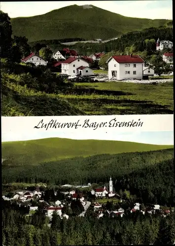 Ak Bayerisch Eisenstein im Bayrischen Wald, Panorama, Teilansicht