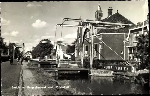 Ak Bergschenhoek Südholland, Gezicht op Bergschenhoek met Polderhuis