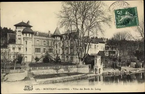 Ak Montigny sur Loing Seine et Marne, Villas des Bords du Loing