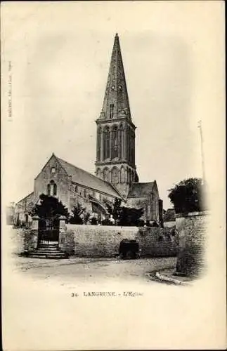 Ak Langrune sur Mer Calvados, L'Eglise