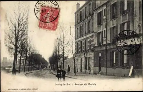 Ak Noisy-le-Sec Seine Saint Denis, Avenue de Bondy