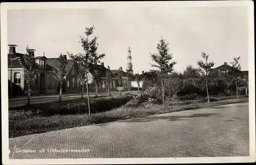 Ak Uithuizermeeden Groningen Niederlande, Straat