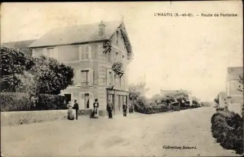 Ak L'Hautil Triel sur Seine Yvelines, Route de Pontoise