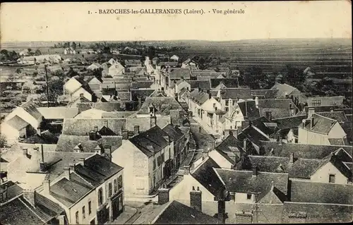 Ak Bazoches les Gallerandes Loiret, Vue generale