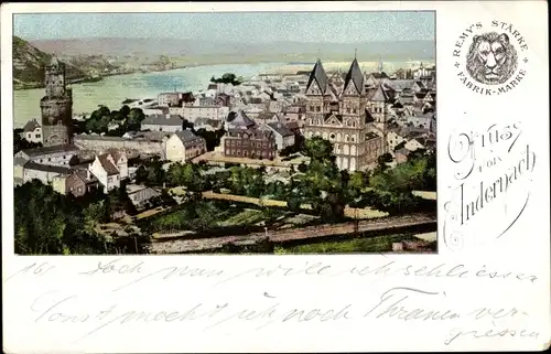 Ak Andernach am Rhein, Panorama