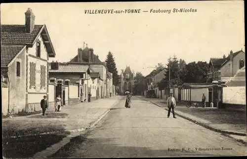 Ak Villeneuve sur Yonne, Faubourg St Nicolas