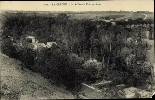 Ak La Crèche Deux Sevres, La Vallee du Pont de Vaux