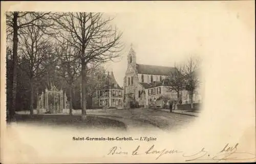 Ak Saint Germain lès Corbeil Essonne, L'Eglise