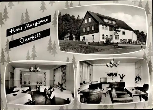 Ak Allendorf Osterfeld Hessen, Haus Margarete, aussen, innen